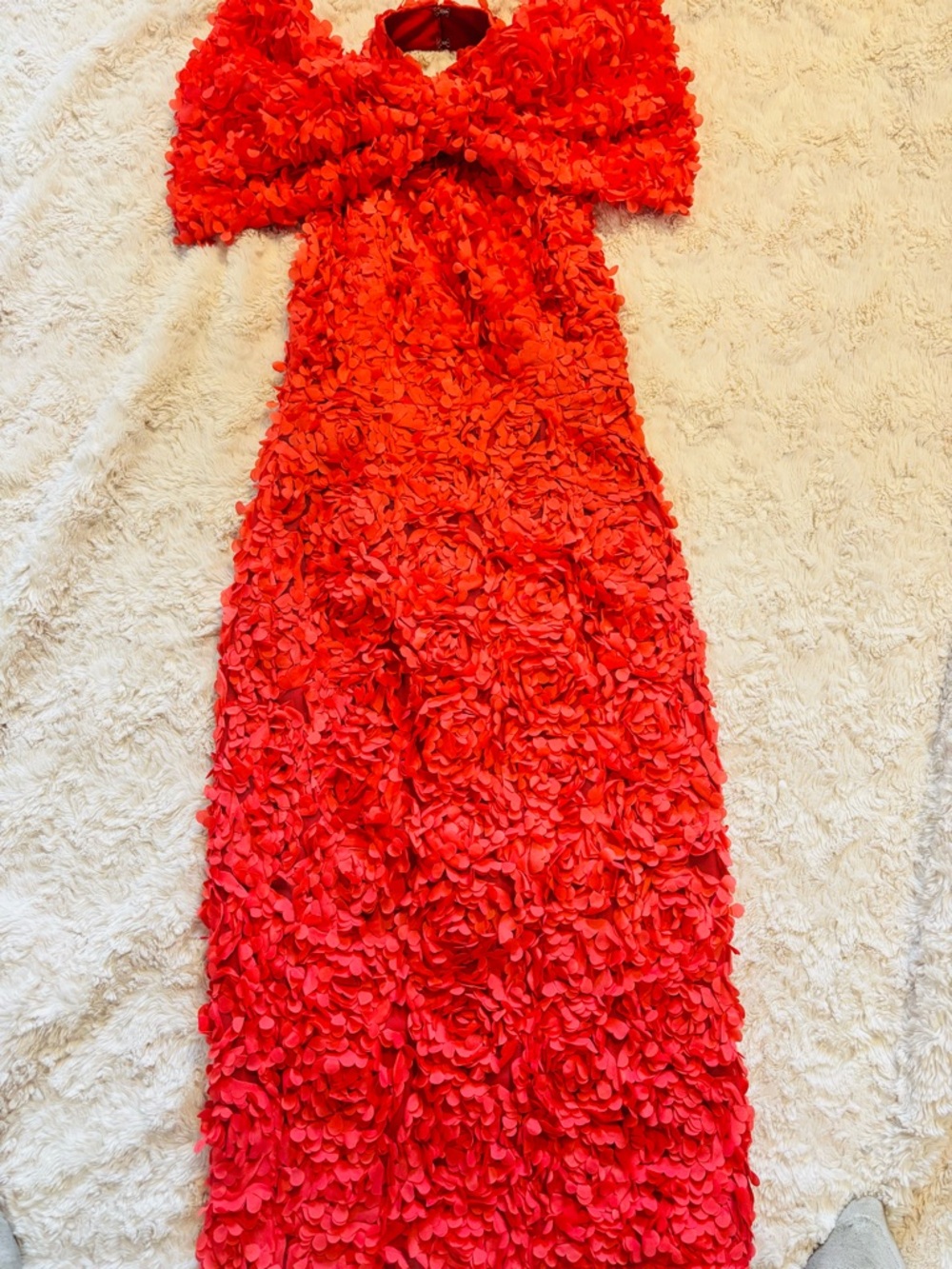 ASOS Red Backless Floral Maxi Dress - Picture 2 of 5